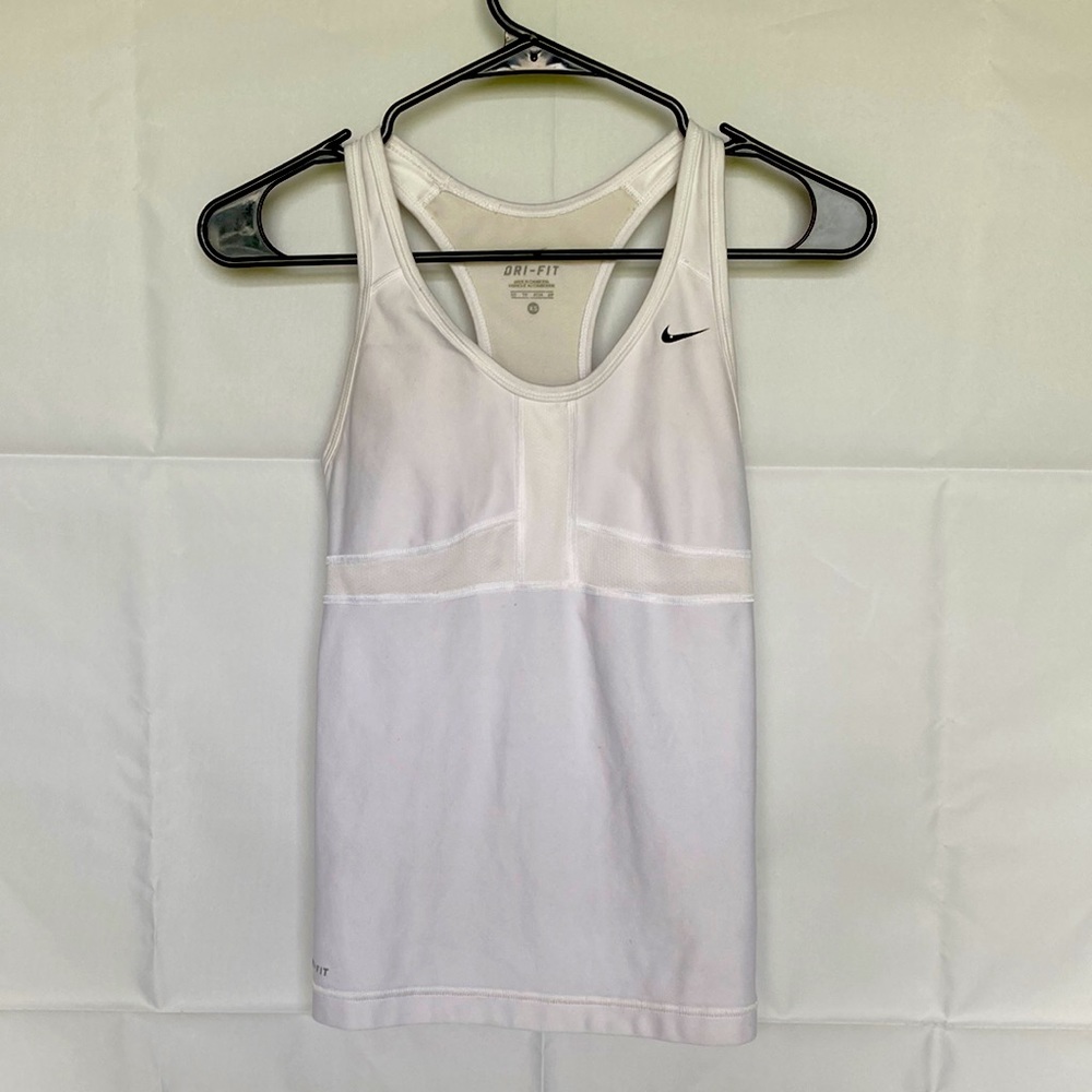White Nike Dri-Fit tank (XS)